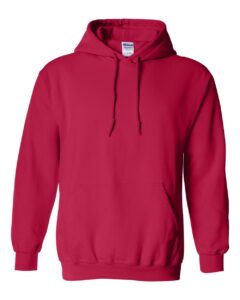 Gildan 18500 Unisex Heavy Blend™ Hooded Sweatshirt – Cherry Red