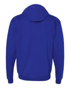 Hanes P180 Unisex EcoSmart® Full-Zip Hooded Sweatshirt – Deep Royal (back)