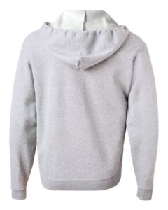 JERZEES 993MR Unisex NuBlend® Full-Zip Hooded Sweatshirt – Ash (back)