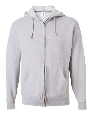 JERZEES 993MR Unisex NuBlend® Full-Zip Hooded Sweatshirt – Ash