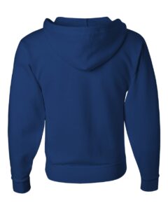 JERZEES 993MR Unisex NuBlend® Full-Zip Hooded Sweatshirt – Royal (back)