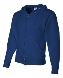 JERZEES 993MR Unisex NuBlend® Full-Zip Hooded Sweatshirt – Royal (side)