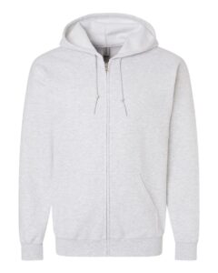 Gildan 18600 Unisex Heavy Blend™ Full-Zip Hooded Sweatshirt – Ash