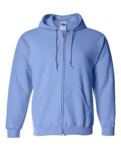 Gildan 18600 Unisex Heavy Blend™ Full-Zip Hooded Sweatshirt – Carolina Blue