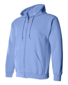 Gildan 18600 Unisex Heavy Blend™ Full-Zip Hooded Sweatshirt – Carolina Blue (side)