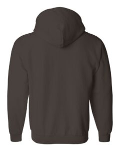 Gildan 18600 Unisex Heavy Blend™ Full-Zip Hooded Sweatshirt – Dark Chocolate (back)