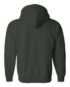 Gildan 18600 Unisex Heavy Blend™ Full-Zip Hooded Sweatshirt – Forest (back)