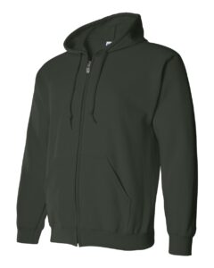 Gildan 18600 Unisex Heavy Blend™ Full-Zip Hooded Sweatshirt – Forest (side)