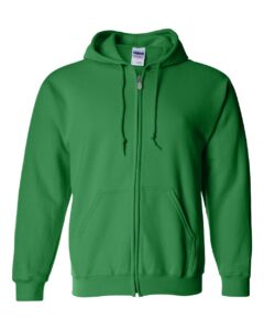 Gildan 18600 Unisex Heavy Blend™ Full-Zip Hooded Sweatshirt – Irish Green