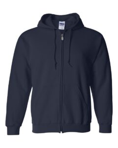 Gildan 18600 Unisex Heavy Blend™ Full-Zip Hooded Sweatshirt – Navy