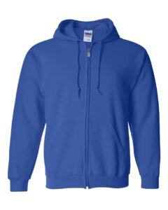 Gildan 18600 Unisex Heavy Blend™ Full-Zip Hooded Sweatshirt – Royal