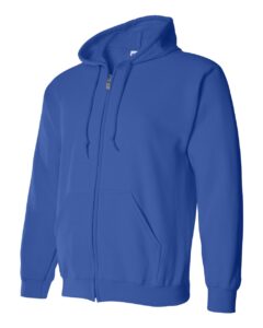 Gildan 18600 Unisex Heavy Blend™ Full-Zip Hooded Sweatshirt – Royal (side)