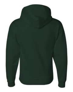 JERZEES 4997MR Unisex Super Sweats NuBlend® Hooded Sweatshirt – Forest Green (back)
