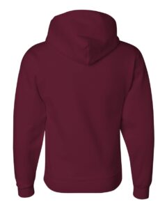 JERZEES 4997MR Unisex Super Sweats NuBlend® Hooded Sweatshirt – Maroon (back)