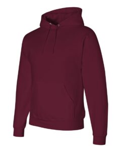 JERZEES 4997MR Unisex Super Sweats NuBlend® Hooded Sweatshirt – Maroon (side)