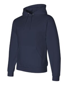 JERZEES 4997MR Unisex Super Sweats NuBlend® Hooded Sweatshirt – J. Navy (side)