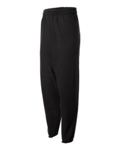 Hanes P650 Unisex EcoSmart® Sweatpants – Black (side)