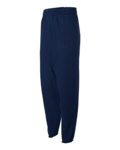Hanes P650 Unisex EcoSmart® Sweatpants – Navy (side)