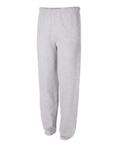 JERZEES 973MR Unisex NuBlend® Sweatpants – Ash (side)