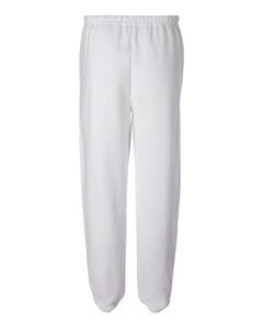 JERZEES 973MR Unisex NuBlend® Sweatpants – White (back)