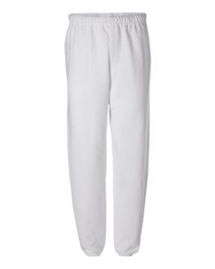 JERZEES 973MR Unisex NuBlend® Sweatpants – White
