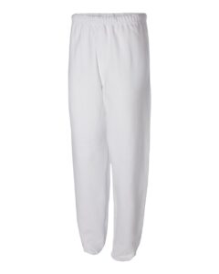 JERZEES 973MR Unisex NuBlend® Sweatpants – White (side)