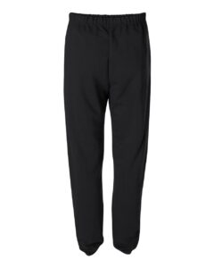 JERZEES 4850MR Unisex Super Sweats NuBlend® Sweatpants with Pockets – Black (back)