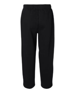 J. America 8992 Men’s Premium Open-Bottom Sweatpants – Black (back)