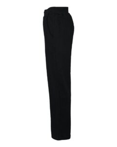 J. America 8992 Men’s Premium Open-Bottom Sweatpants – Black (side)