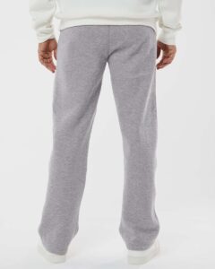 J. America 8992 Men’s Premium Open-Bottom Sweatpants – Oxford (on model back)