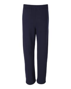 JERZEES 974MPR Unisex NuBlend® Open-Bottom Sweatpants with Pockets – J. Navy (back)