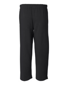 Badger 1277 Men’s Open-Bottom Sweatpants – Black (back)