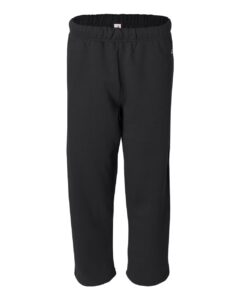 Badger 1277 Men’s Open-Bottom Sweatpants – Black