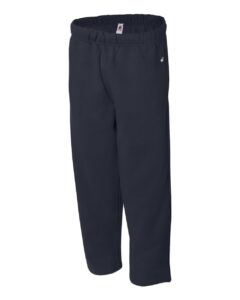 Badger 1277 Men’s Open-Bottom Sweatpants – Navy (side)