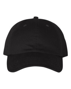 Valucap VC200 Brushed Twill Cap – Black
