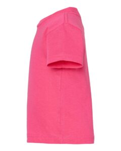 Rabbit Skins 3401 Infant Cotton Jersey Tee – Hot Pink (side)