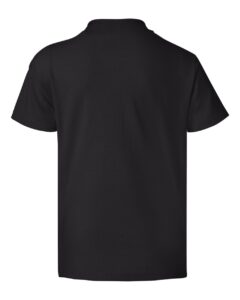 Hanes 5370 Youth EcoSmart® T-Shirt – Black (back)