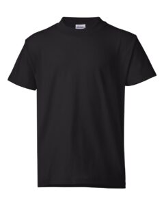Hanes 5370 Youth EcoSmart® T-Shirt – Black
