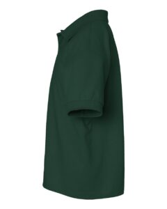 Gildan 8800B Youth DryBlend® Jersey Polo – Forest Green (side)