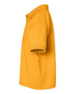 Gildan 8800B Youth DryBlend® Jersey Polo – Gold (side)