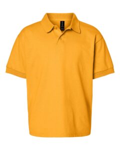 Gildan 8800B Youth DryBlend® Jersey Polo – Gold