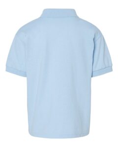 Gildan 8800B Youth DryBlend® Jersey Polo – Light Blue (back)