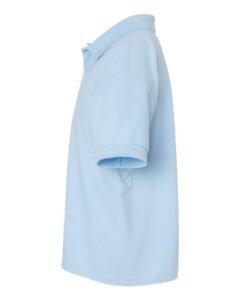 Gildan 8800B Youth DryBlend® Jersey Polo – Light Blue (side)