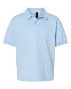 Gildan 8800B Youth DryBlend® Jersey Polo – Light Blue