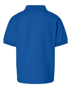 Gildan 8800B Youth DryBlend® Jersey Polo – Royal (back)