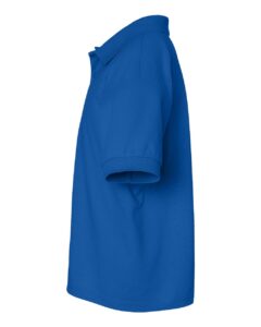 Gildan 8800B Youth DryBlend® Jersey Polo – Royal (side)