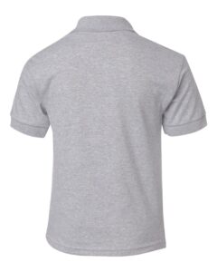 Gildan 8800B Youth DryBlend® Jersey Polo – Sport Grey (back)