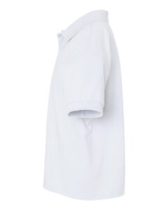 Gildan 8800B Youth DryBlend® Jersey Polo – White (side)