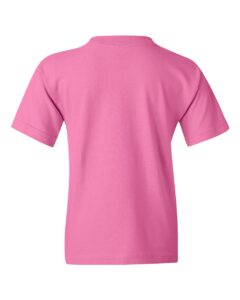 Gildan 5000B Youth Heavy Cotton™ T-Shirt – Azalea (back)