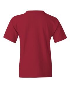 Gildan 5000B Youth Heavy Cotton™ T-Shirt – Cardinal (back)